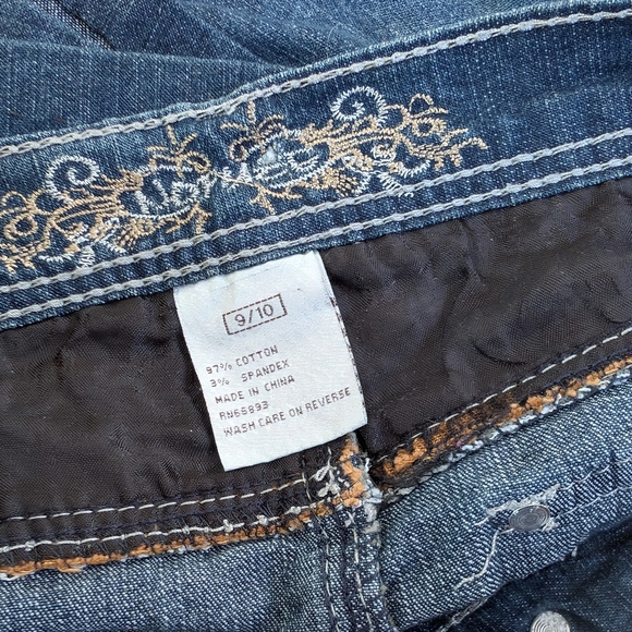 Modest Dark Wash Denim Pencil Skirt, Medium - Picture 4 of 4